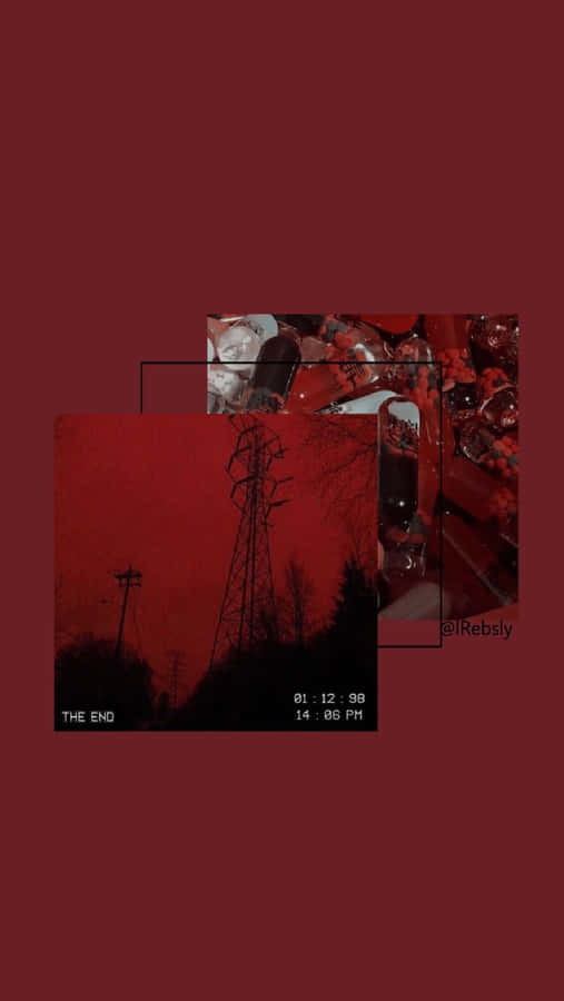 Enjoy The Beauty Of A Maroon Aesthetic Wallpaper