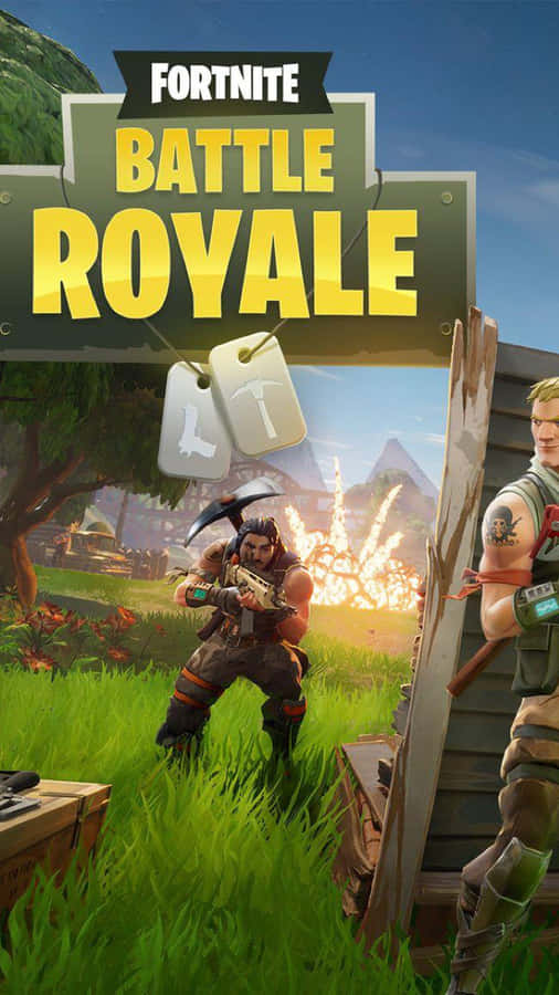 Enjoy The Latest Version Of Fortnite On Your Iphone Wallpaper