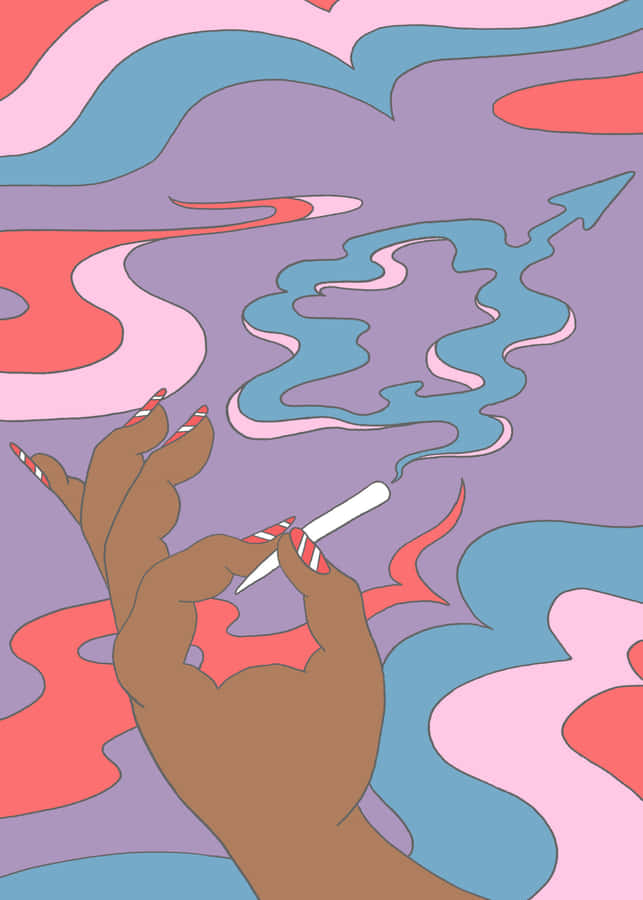 Enjoy The Smooth, Smoky Flavor Of A Classic Weed Blunt Wallpaper