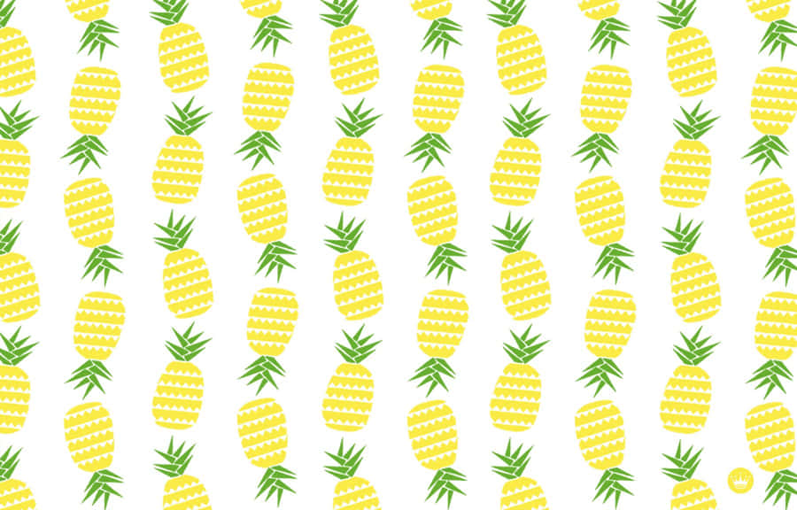 Enjoy The Sweet Taste Of Summer With A Fun, Pineapple Desktop Wallpaper. Wallpaper