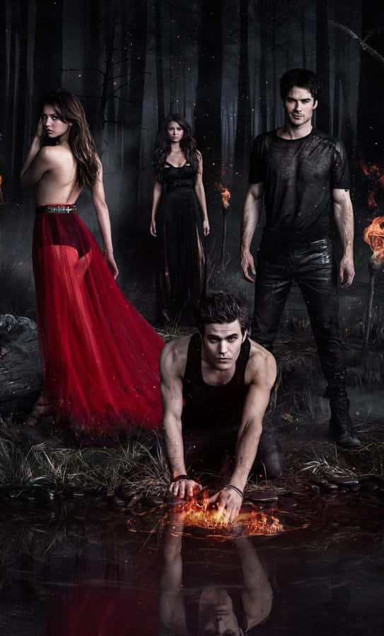 Enjoy Watching The Vampire Diaries On Your Iphone Wallpaper
