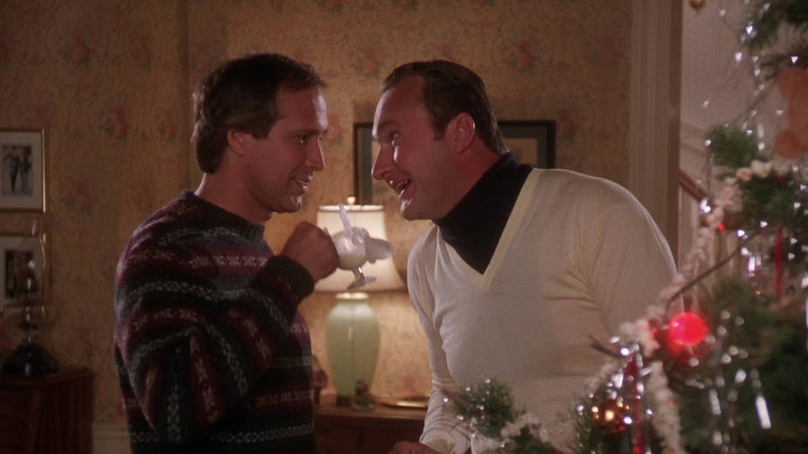 Enjoying Christmas Vacation Wallpaper