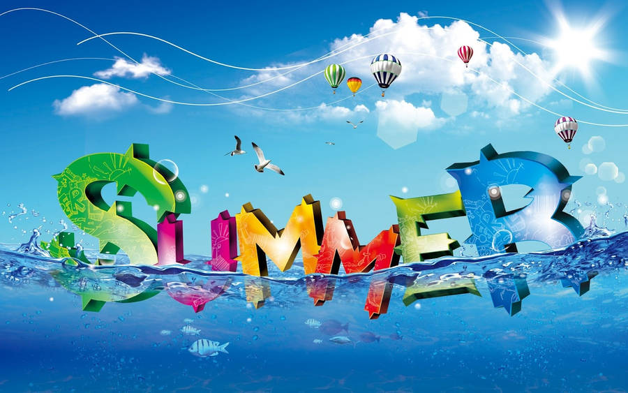 Enjoying The Best Summer With Friends Wallpaper