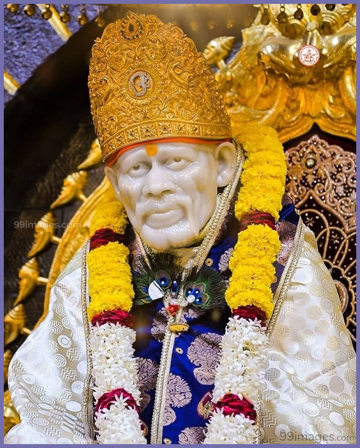 Enlightening Sai Baba Mobile Wallpaper Wallpaper