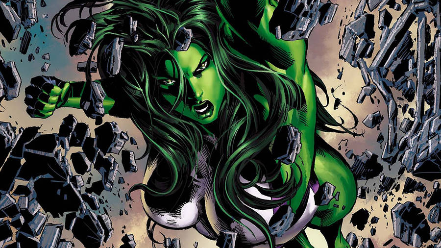 Enraged She Hulk Wallpaper