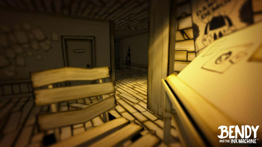 Enter The Dark, Eerie World Of Bendy And The Ink Machine. Wallpaper