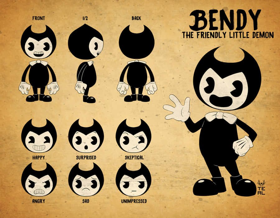 Enter The Horror World Of Bendy And The Ink Machine Wallpaper