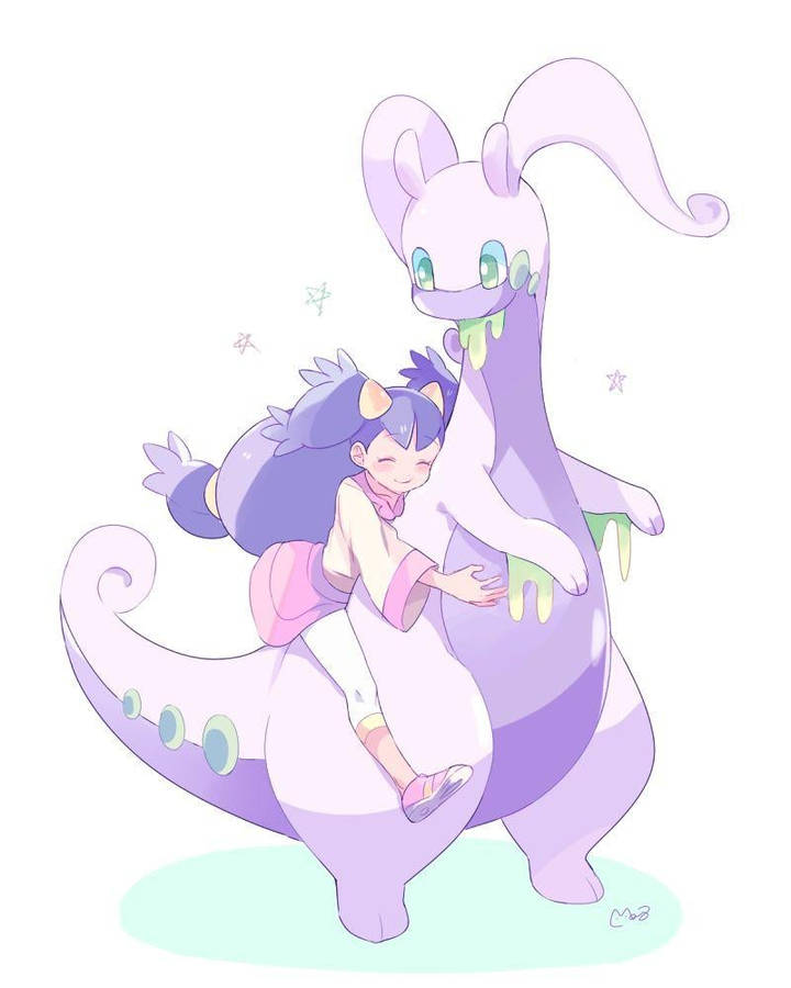 Enthralled Journey - Riding Goodra Wallpaper