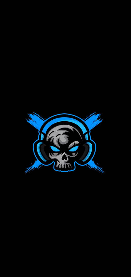 Enthralling Skull With Headphones Gaming Logo Hd Wallpaper