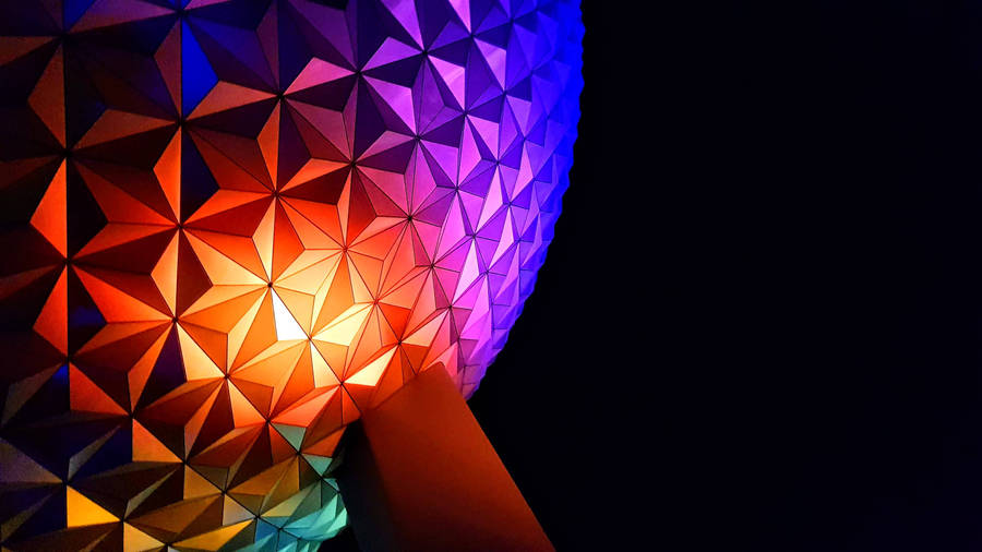 Epcot Globe On Pillar Wallpaper