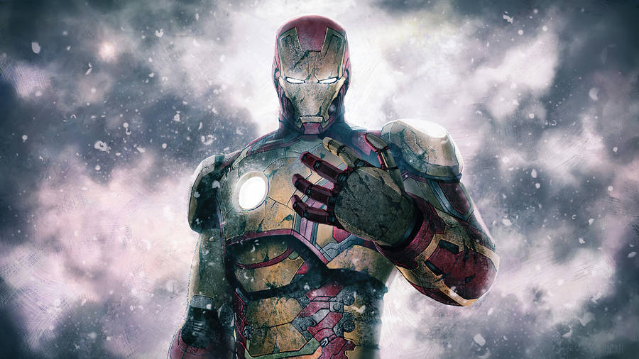Epic And Badass Iron Man Superhero Wallpaper