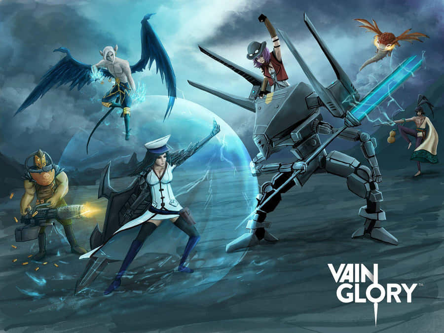 Epic Battle In The Vainglory Arena Wallpaper