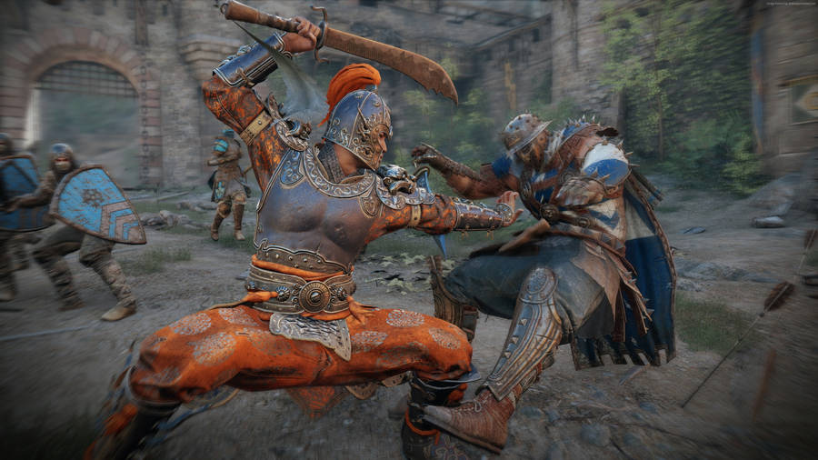 Epic Battle Scene From For Honor In 4k Resolution Wallpaper