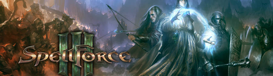 Epic Battle Scene From Spellforce 3 Wallpaper