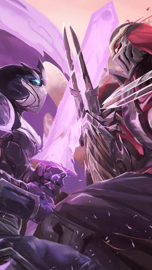 Epic Duel Zed Leagueof Legends Wallpaper