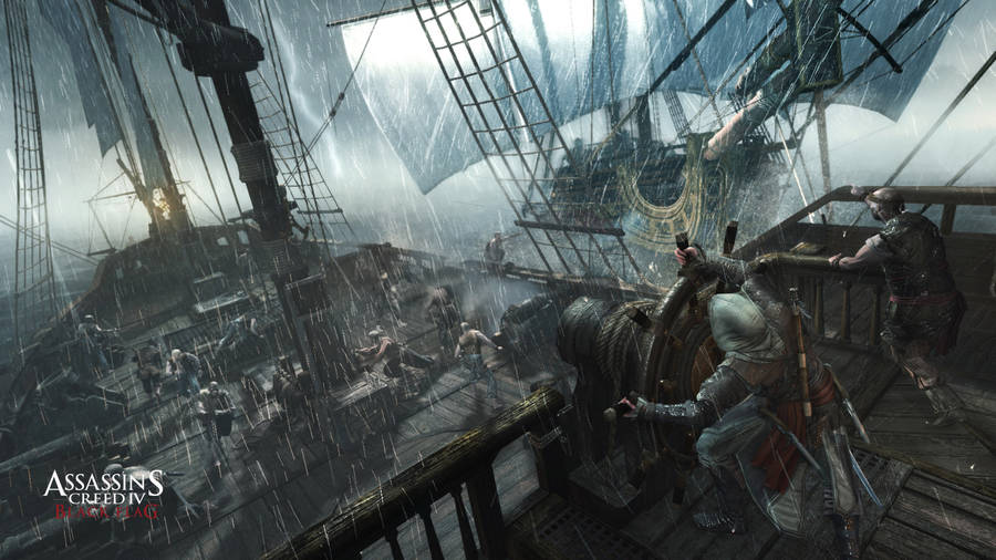 Epic Voyage In Assassin's Creed Black Flag Wallpaper