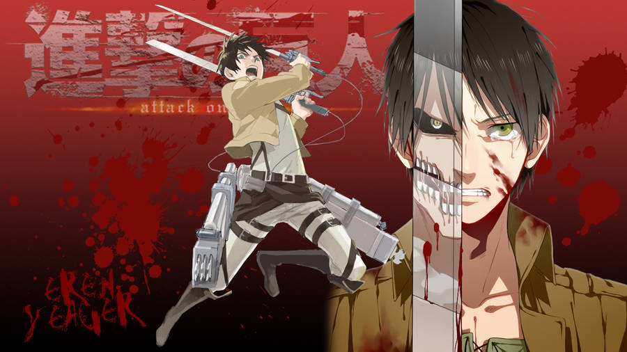 Eren Yeager Of Attack On Titan Wallpaper