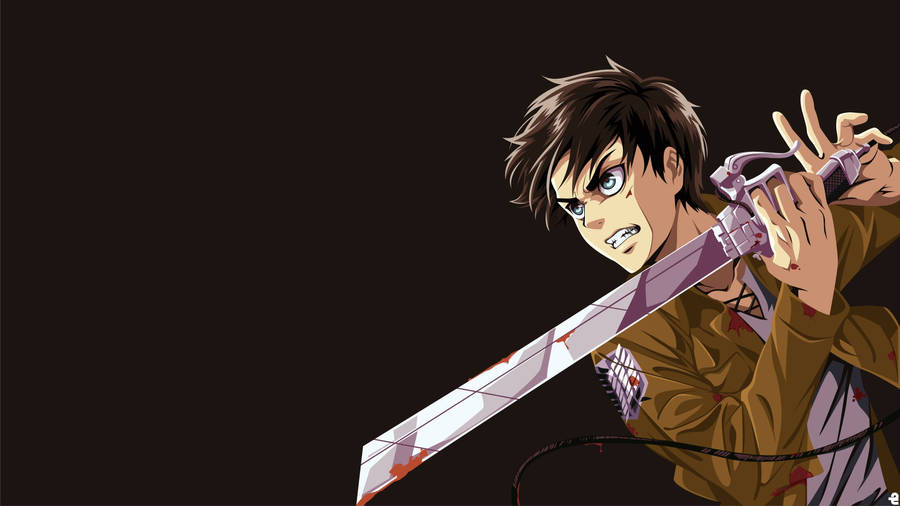 Eren Yeager Sharp Sword Wallpaper