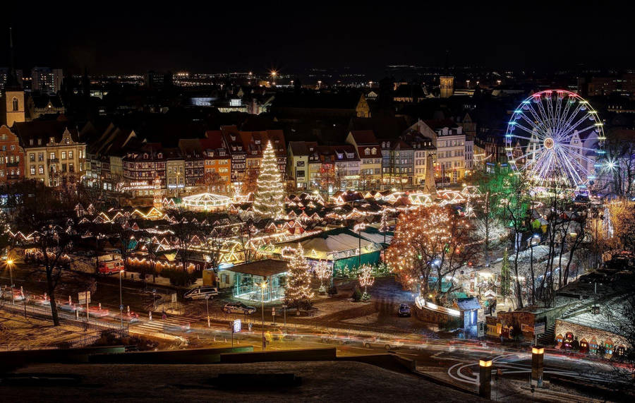 Erfurt Christmas Market Wallpaper