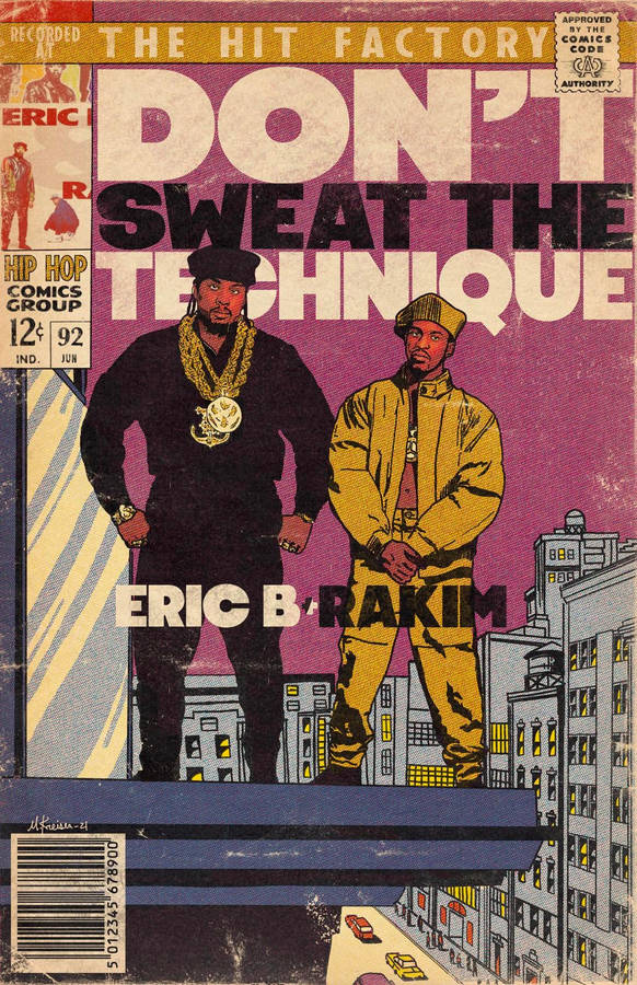 Eric B And Rakim Vintage Comic Art Wallpaper