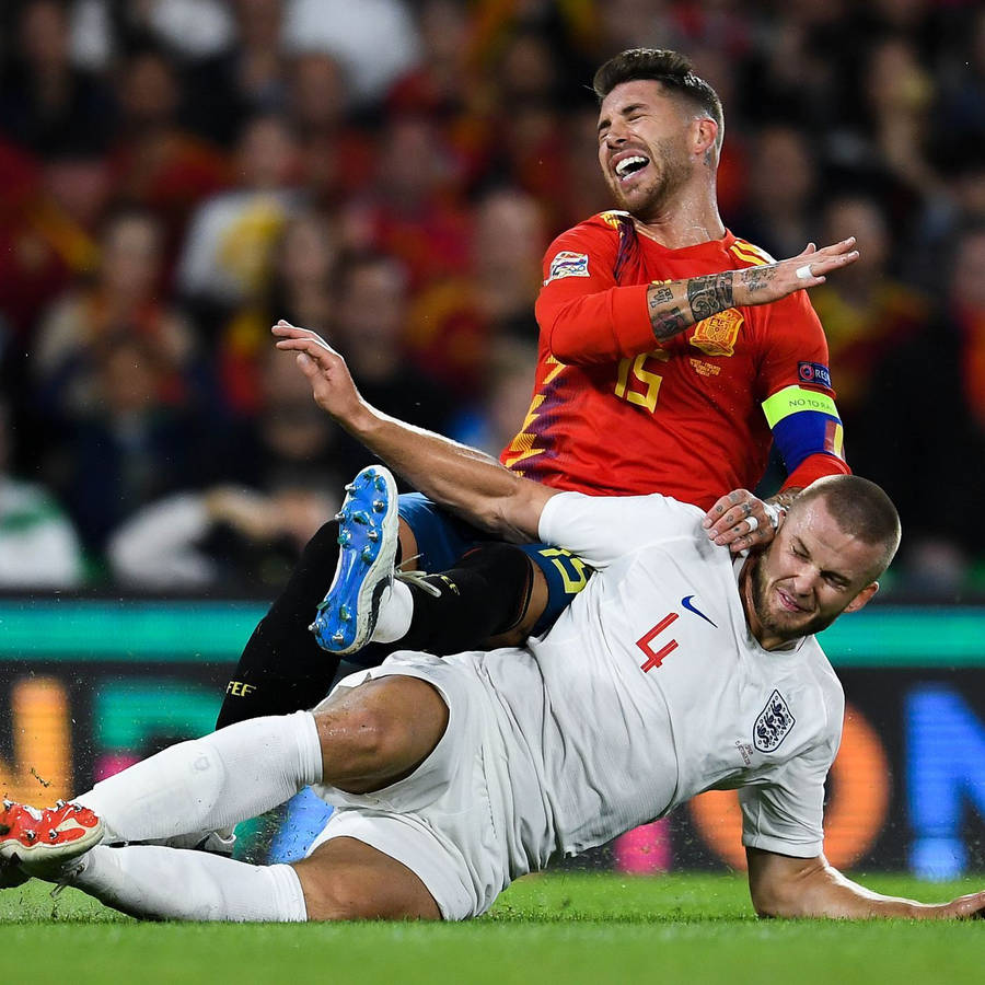 Eric Dier On The Ground Wallpaper