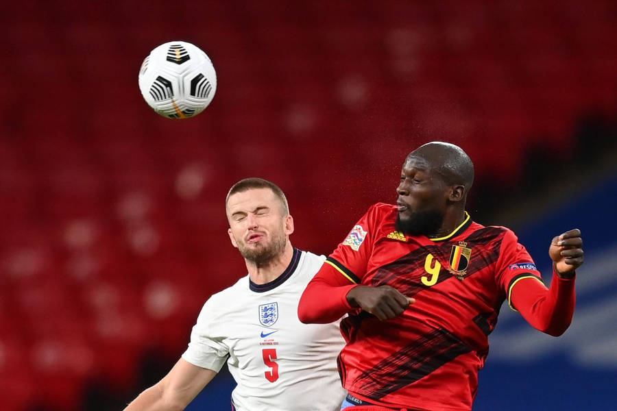 Eric Dier With Romelu Lukaku Wallpaper