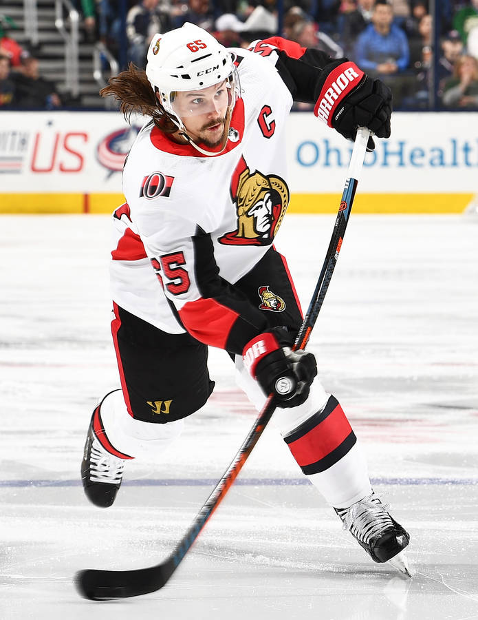 Erik Karlsson Ottawa Senators White Jersey Wallpaper