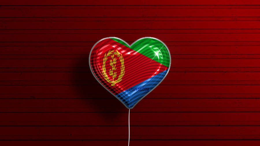 Eritrea On Heart Wallpaper