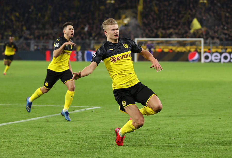 Erling Haaland Bvb Game Wallpaper