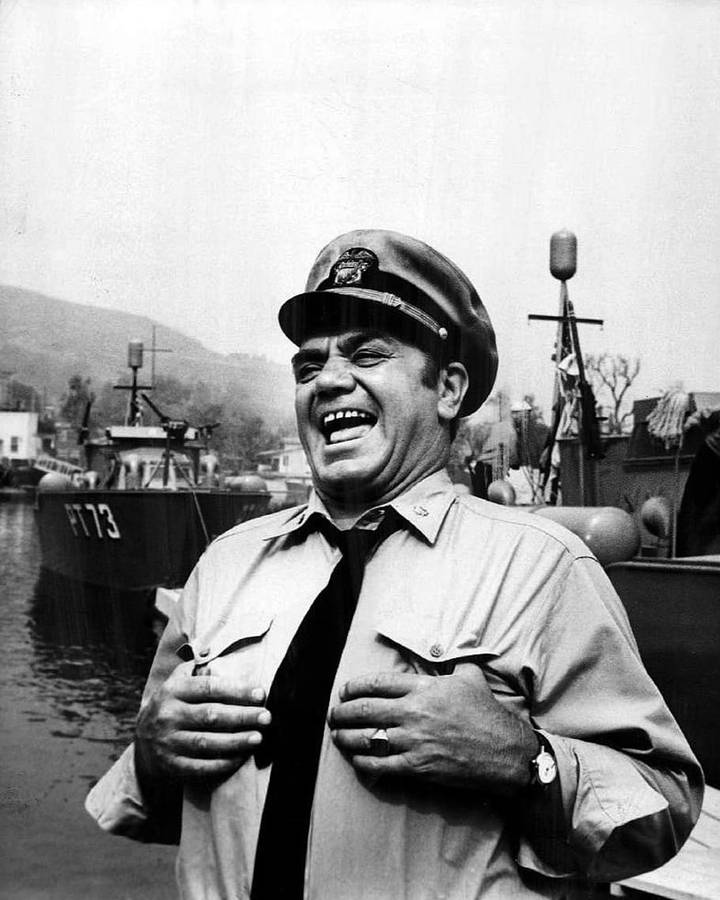 Ernest Borgnine Funny Admiral Quinton Mchale Wallpaper