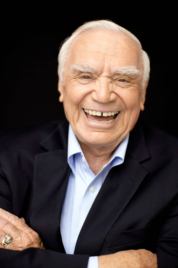 Ernest Borgnine Old Actor Laughing Portrait Wallpaper