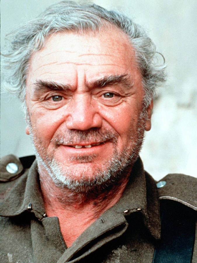 Ernest Borgnine Old Veteran Actor Wallpaper