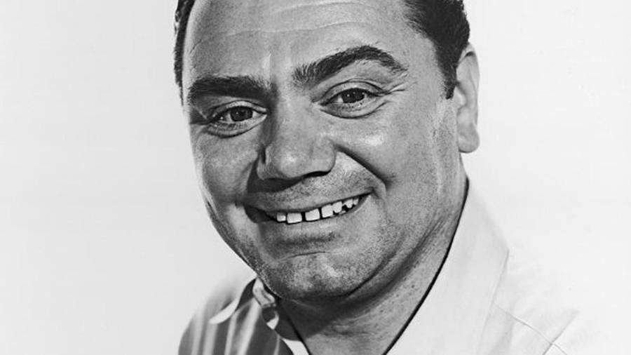 Ernest Borgnine Simple Monochrome Portrait Wallpaper