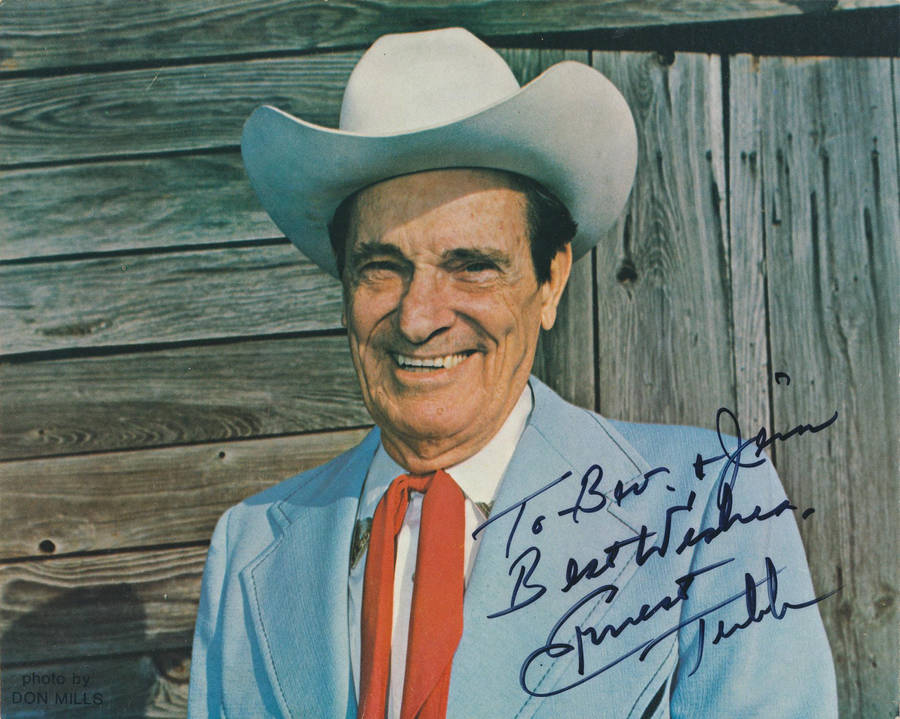 Ernest Tubb Country Singer Signature Wallpaper