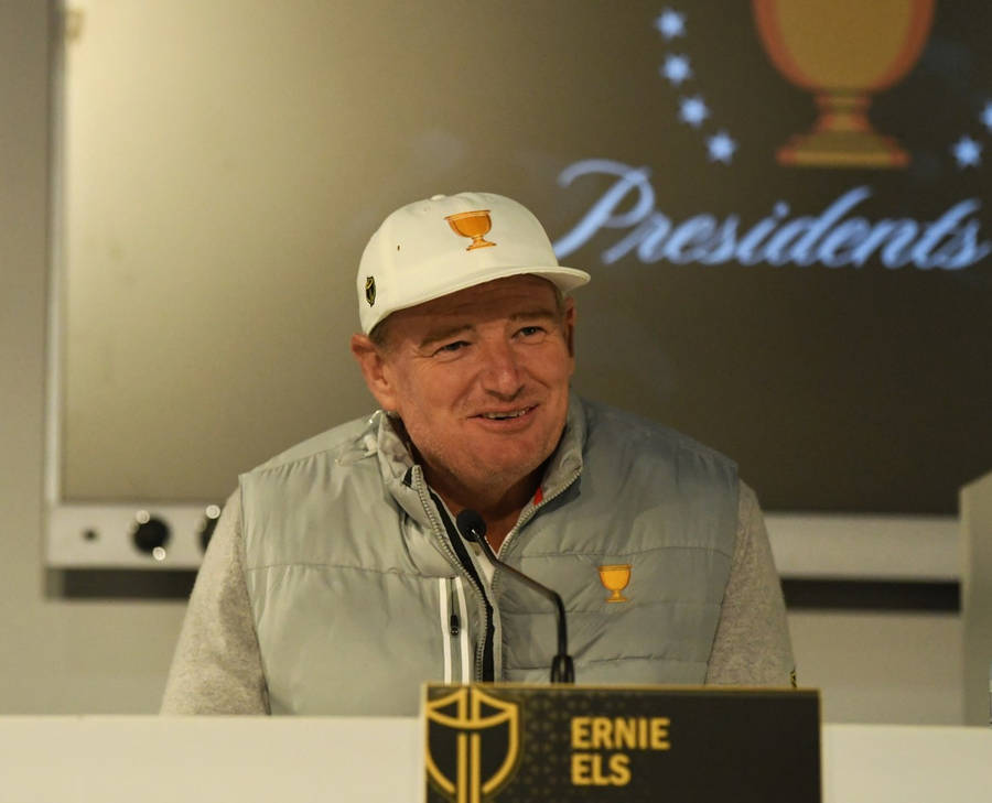 Ernie Els Press Conference Wallpaper