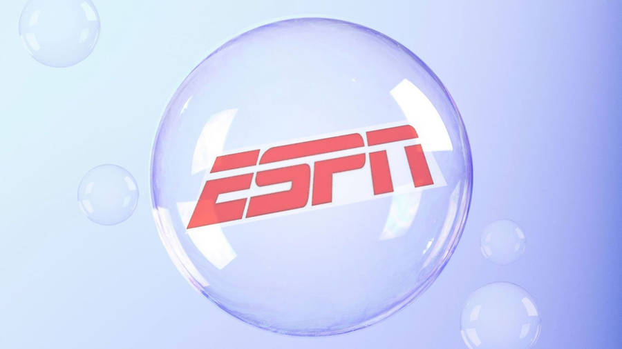 Espn Logo In Bubbles Wallpaper