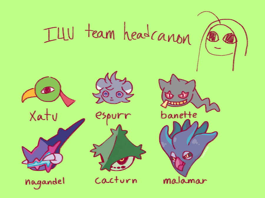 Espurr In The Illumi Team Wallpaper