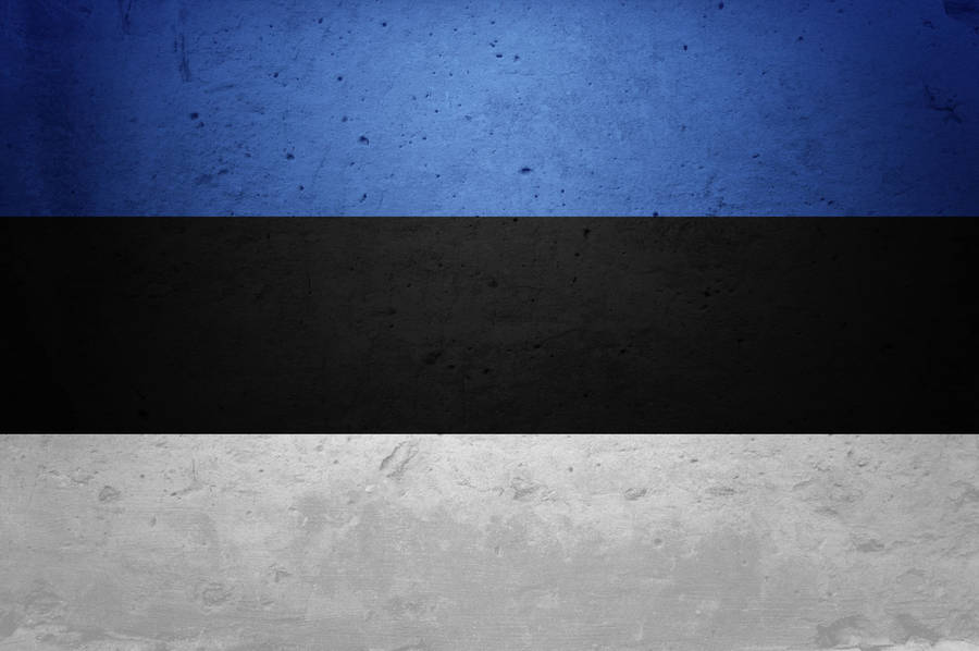 Estonia Flag With Concrete Texture Wallpaper