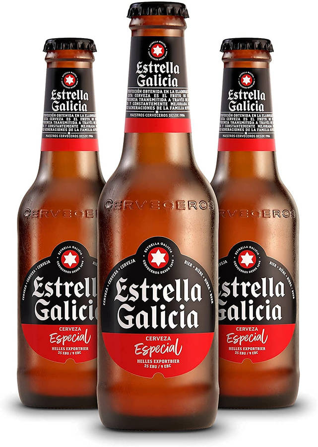 Estrella Galicia Cerveza Especial Bottles Wallpaper