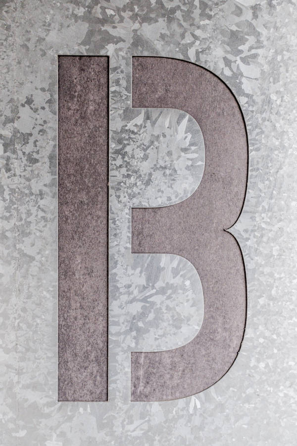 Etched Letter B Wallpaper