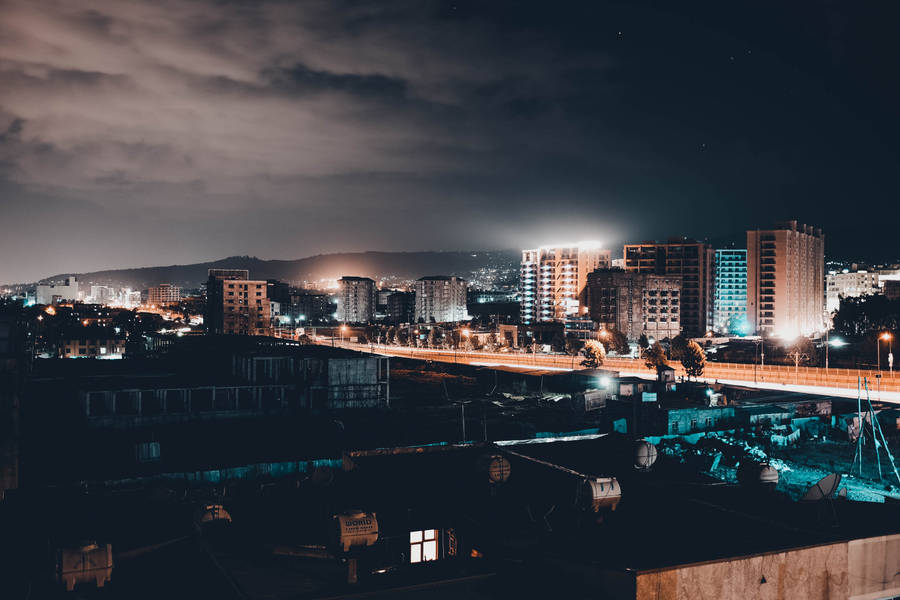 Ethiopia Addis Ababa At Night Wallpaper