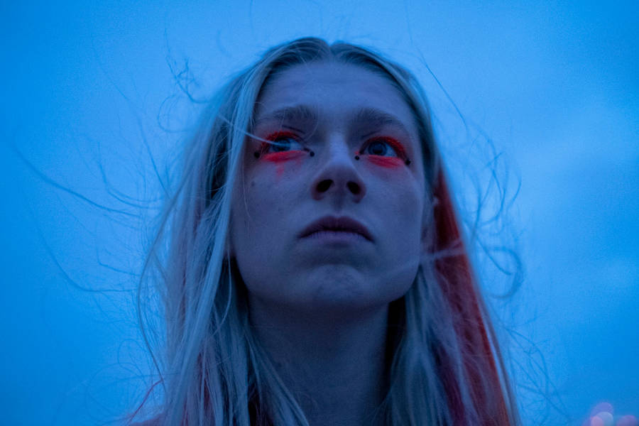 Euphoria Hbo Jules With Bright Makeup Wallpaper