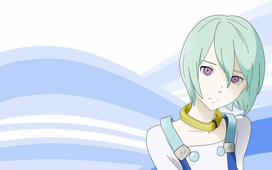 Eureka Seven Pilot In Blue Wallpaper