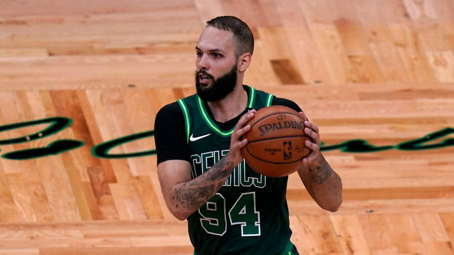 Evan Fournier Catch Ball Boston Celtics Nba Wallpaper