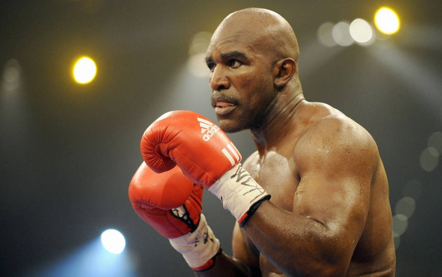 Evander Holyfield Gloved Hands Wallpaper