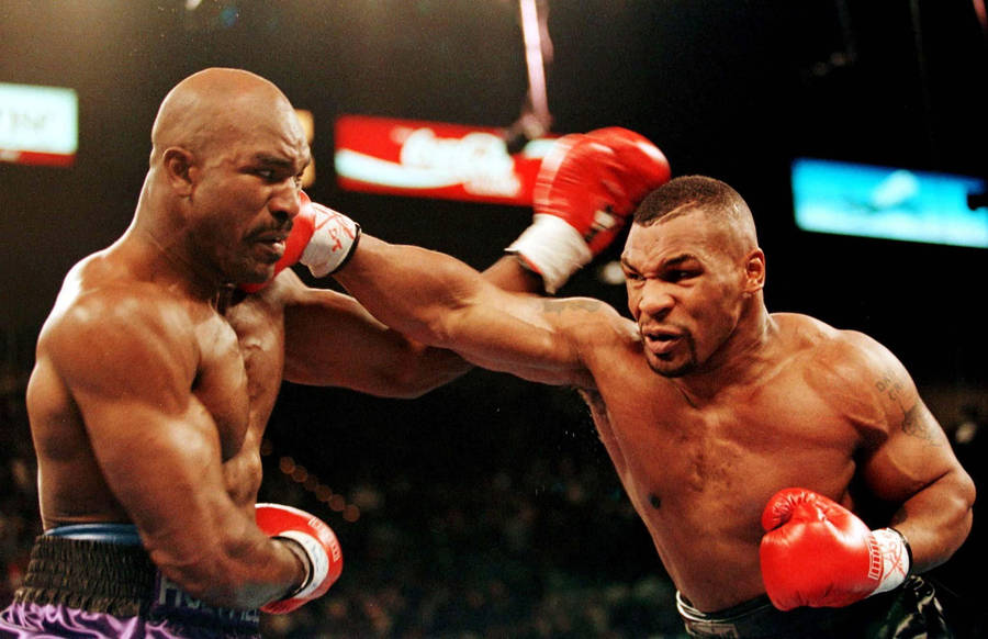 Evander Holyfield Vs Mike Tyson 4k Wallpaper