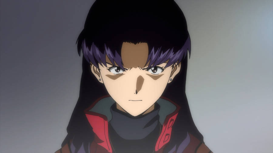 Evangelion 4k Serious Misato Katsuragi Wallpaper