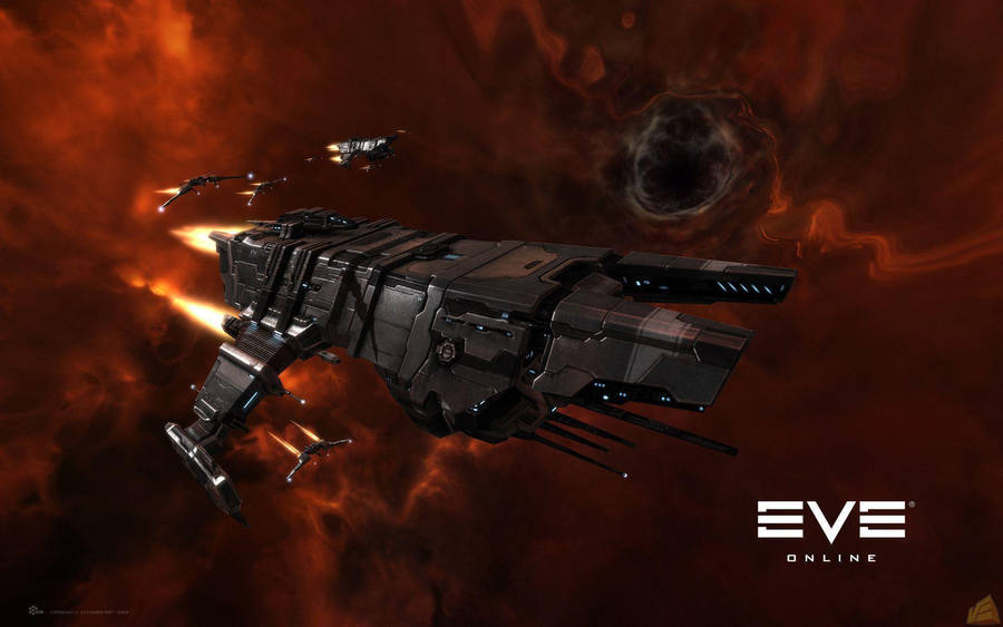 Eve Online Black Spaceship Wallpaper