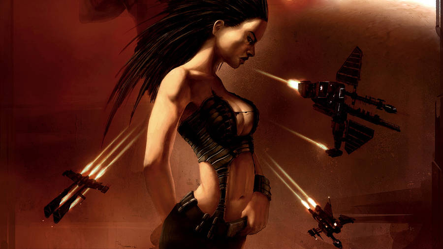 Eve Online Cyberpunk Fashion Wallpaper