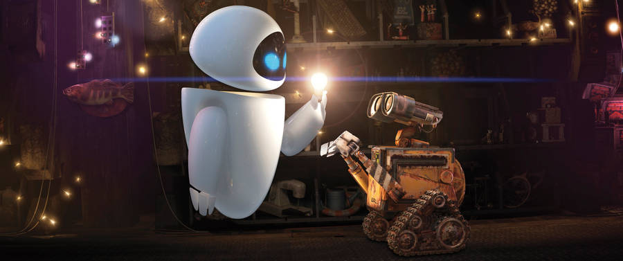 Eve Wall E Light Bulb Wallpaper